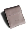 LURESKO HECTOR FLIP M leather neck/belt/belt loop case for Flip models (smooth pink with white thread)