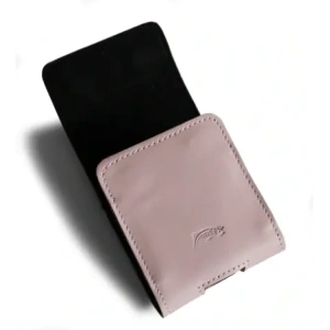 Buy LURESKO HECTOR FLIP M leather neck/belt/belt loop case for Flip models (smooth pink with white thread) - LUR121 - {ean13} - Home Screen Store Europe