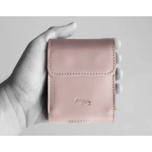 Buy LURESKO HECTOR FLIP M leather neck/belt/belt loop case for Flip models (smooth pink with white thread) - LUR121 - {ean13} - Home Screen Store Europe