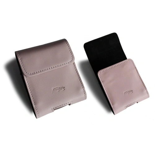 Kup LURESKO HECTOR FLIP M Lederhülle für Hals/Gürtel/Gürtel-Schlaufe für Flip-Modelle (glattes Pink mit weißen Nähten) - LUR121 - {ean13} - Sklep Home Screen
