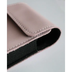 Buy LURESKO HECTOR FLIP M leather neck/belt/belt loop case for Flip models (smooth pink with white thread) - LUR121 - {ean13} - Home Screen Store Europe