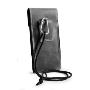 Buy LURESKO HECTOR XXL leather neck case / belt case / loop holster vertical 167x78x10mm (gray vintage white thread) - LUR122 - {ean13} - Home Screen Store Europe