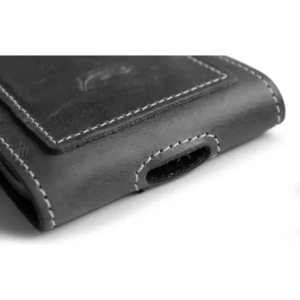 Buy LURESKO HECTOR XXL leather neck case / belt case / loop holster vertical 167x78x10mm (gray vintage white thread) - LUR122 - {ean13} - Home Screen Store Europe