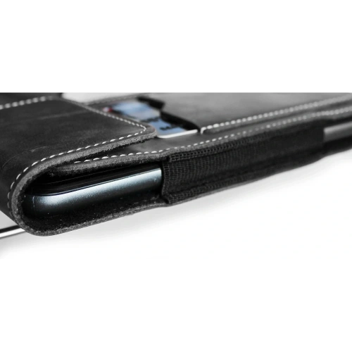 Buy LURESKO HECTOR XXL leather neck case / belt case / loop holster vertical 167x78x10mm (gray vintage white thread) - LUR122 - {ean13} - Home Screen Store Europe