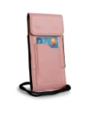 Buy LURESKO HECTOR XXL leather neck case / belt case / loop case vertical 167x78x10mm (smooth pink with white thread) - LUR123 - {ean13} - Home Screen Store Europe