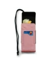 Buy LURESKO HECTOR XXL leather neck case / belt case / loop case vertical 167x78x10mm (smooth pink with white thread) - LUR123 - {ean13} - Home Screen Store Europe
