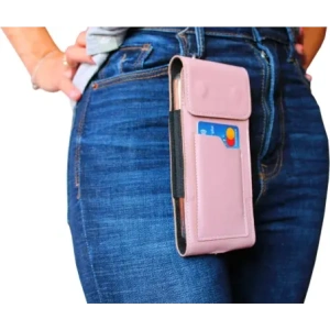 Kup LURESKO HECTOR XXL Lederhülle / Gürteltasche / Schlauchtasche vertikal 167x78x10mm (glattes Pink mit weißen Nähten) - LUR123 - {ean13} - Sklep Home Screen