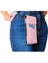 Kup LURESKO HECTOR XXL Lederhülle / Gürteltasche / Schlauchtasche vertikal 167x78x10mm (glattes Pink mit weißen Nähten) - LUR123 - {ean13} - Sklep Home Screen