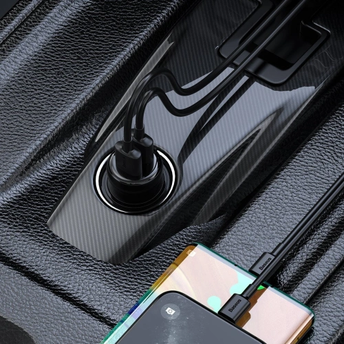 Kup Transmițător FM Baseus T tip S-16, AUX, Bluetooth 5.0, 2x USB, microSD, 3A (negru) - BSU1454BLK - {ean13} - Sklep Home Screen