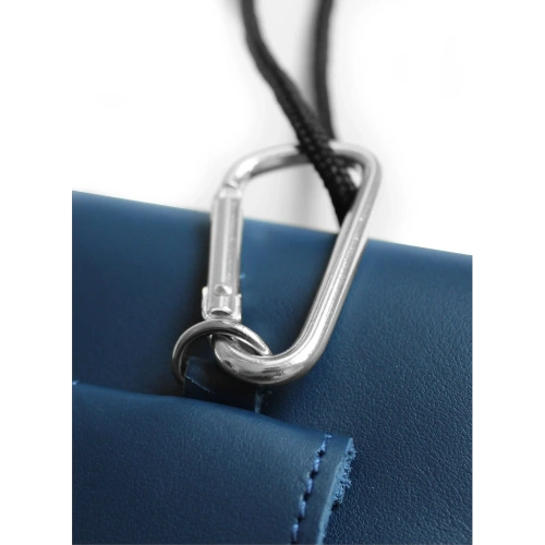 Buy LURESKO HECTOR XXL leather neck case / belt case / loop holster vertical 167x78x10mm (smooth blue with blue thread) - LUR124 - {ean13} - Home Screen Store Europe