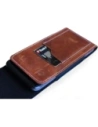Buy LURESKO HECTOR XXL R XXL leather neck case / belt case / loop holster vertical 167x78x10mm (light vintage brown with white thread) - LUR125 - {ean13} - Home Screen Store Europe