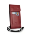 Buy LURESKO HECTOR XXL leather neck case / belt case / loop vertical holster 167x78x10mm (red smooth with red thread) - LUR126 - {ean13} - Home Screen Store Europe
