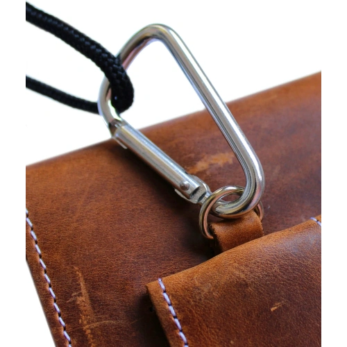 Buy LURESKO HECTOR XXL R XXL leather neck case / belt case / loop holster vertical 167x78x10mm (light vintage brown with white thread) - LUR125 - {ean13} - Home Screen Store Europe