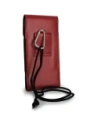 Buy LURESKO HECTOR XXL leather neck case / belt case / loop vertical holster 167x78x10mm (red smooth with red thread) - LUR126 - {ean13} - Home Screen Store Europe