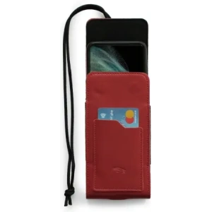 Kup LURESKO HECTOR XXL Lederhals-Case / Gürteltasche / vertikaler Loop-Holster 167x78x10mm (rot glatt mit rotem Faden) - LUR126 - {ean13} - Sklep Home Screen