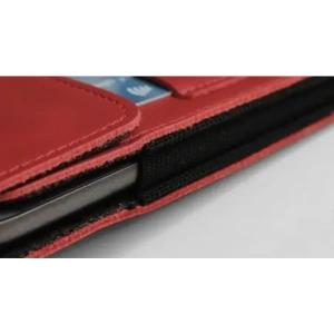 Buy LURESKO HECTOR XXL leather neck case / belt case / loop vertical holster 167x78x10mm (red smooth with red thread) - LUR126 - {ean13} - Home Screen Store Europe