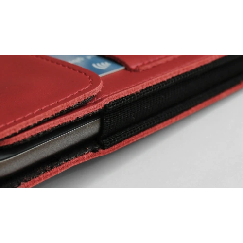 Buy LURESKO HECTOR XXL leather neck case / belt case / loop vertical holster 167x78x10mm (red smooth with red thread) - LUR126 - {ean13} - Home Screen Store Europe