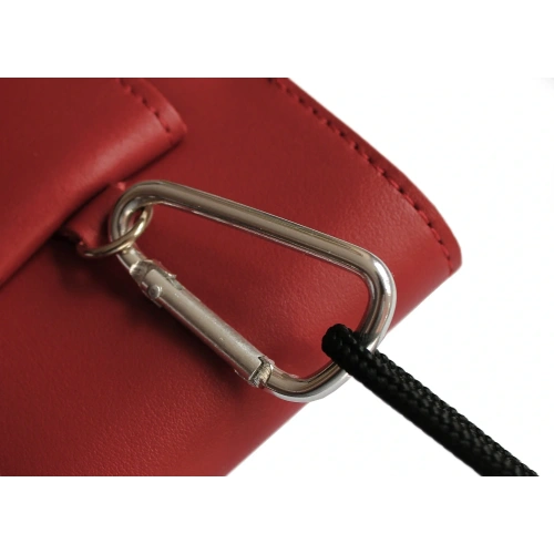 Buy LURESKO HECTOR XXL leather neck case / belt case / loop vertical holster 167x78x10mm (red smooth with red thread) - LUR126 - {ean13} - Home Screen Store Europe