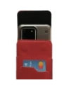 Buy LURESKO HECTOR XXL leather neck case / belt case / loop vertical holster 167x78x10mm (red smooth with red thread) - LUR126 - {ean13} - Home Screen Store Europe