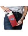 Kup Caz de gât din piele LURESKO HECTOR XXL / caz de curea / toc vertical cu buclă 167x78x10mm (roșu neted cu fir roșu) - LUR126 - {ean13} - Sklep Home Screen