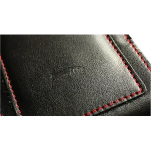 Kup LURESKO HECTOR XXL Lederhülle / Gürteltasche / Loop Holster vertikal 167x78x10mm (schwarz glatt mit roten Nähten und rotem Innenfutter) - LUR127 - {ean13} - Sklep Home Screen