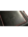Buy LURESKO HECTOR XXL leather neck case / belt case / loop holster vertical 167x78x10mm (black smooth red thread red interior) - LUR127 - {ean13} - Home Screen Store Europe