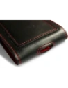 Buy LURESKO HECTOR XXL leather neck case / belt case / loop holster vertical 167x78x10mm (black smooth red thread red interior) - LUR127 - {ean13} - Home Screen Store Europe