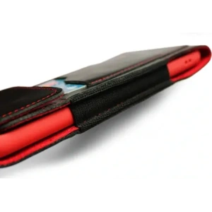 Kup LURESKO HECTOR XXL Lederhülle / Gürteltasche / Loop Holster vertikal 167x78x10mm (schwarz glatt mit roten Nähten und rotem Innenfutter) - LUR127 - {ean13} - Sklep Home Screen