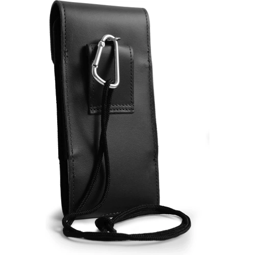 Buy LURESKO HECTOR XXL leather neck case / belt case / loop case / vertical holster 167x78x10mm (black smooth with black thread) - LUR128 - {ean13} - Home Screen Store Europe