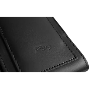 Buy LURESKO HECTOR XXL leather neck case / belt case / loop case / vertical holster 167x78x10mm (black smooth with black thread) - LUR128 - {ean13} - Home Screen Store Europe