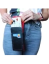 Kup LURESKO HECTOR XXL Lederhülle / Gürteltasche / Loop Holster vertikal 167x78x10mm (schwarz glatt mit roten Nähten und rotem Innenfutter) - LUR127 - {ean13} - Sklep Home Screen