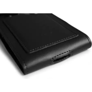 Buy LURESKO HECTOR XXL leather neck case / belt case / loop case / vertical holster 167x78x10mm (black smooth with black thread) - LUR128 - {ean13} - Home Screen Store Europe