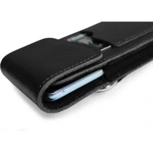 Buy LURESKO HECTOR XXL leather neck case / belt case / loop case / vertical holster 167x78x10mm (black smooth with black thread) - LUR128 - {ean13} - Home Screen Store Europe
