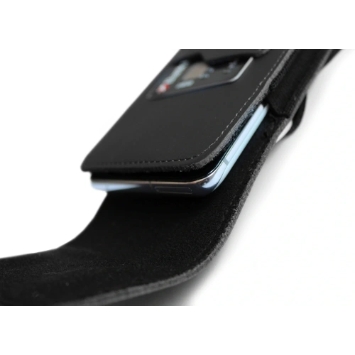 Buy LURESKO HECTOR XXL leather neck case / belt case / loop case / vertical holster 167x78x10mm (black smooth with black thread) - LUR128 - {ean13} - Home Screen Store Europe