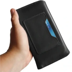Buy LURESKO ELLA XXL leather protective case for phone - 170x85x12 / for handbag backpack (black) - LUR129 - {ean13} - Home Screen Store Europe