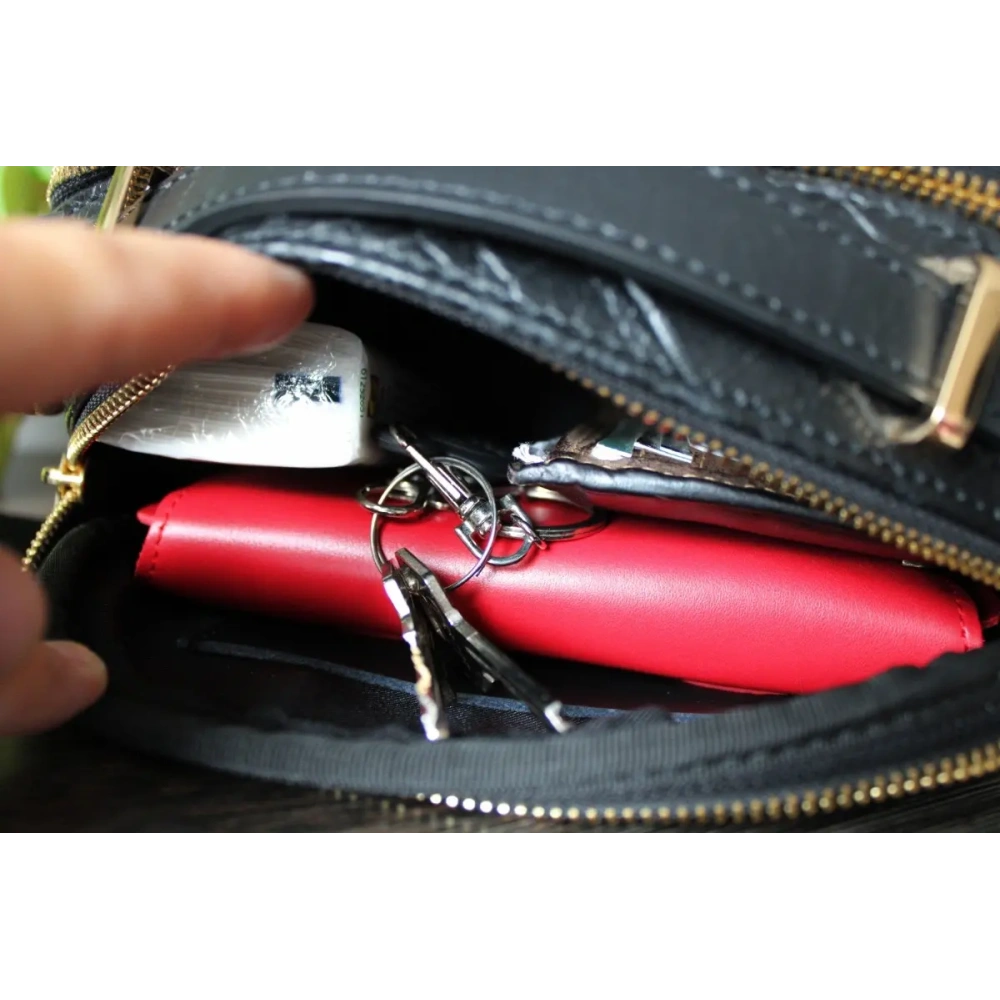 Skórzane etui ochronne LURESKO ELLA XXL na telefon - 170x85x12 / do torebki plecaka (czerwony)