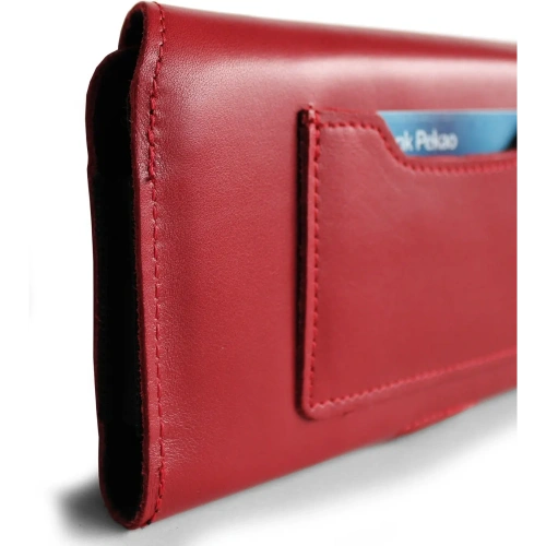 Buy LURESKO ELLA XXL leather protective case for phone - 170x85x12 / for handbag backpack (red) - LUR130 - {ean13} - Home Screen Store Europe