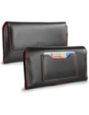 Kup LURESKO ELLA XXL Leder-Schutzhülle für das Telefon - 170x85x12 / für Handtasche Rucksack (schwarz mit rotem Faden) - LUR131 - {ean13} - Sklep Home Screen