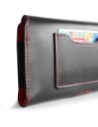 Kup LURESKO ELLA XXL Leder-Schutzhülle für das Telefon - 170x85x12 / für Handtasche Rucksack (schwarz mit rotem Faden) - LUR131 - {ean13} - Sklep Home Screen