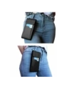 Kup LURESKO HECTOR XXL Lederhalsgepäck / Gürteltasche / Schlaufenetui / vertikaler Holster 167x78x10mm (schwarz glatt mit schwarzem Faden) - LUR128 - {ean13} - Sklep Home Screen