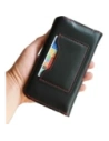 Kup LURESKO ELLA XXL Leder-Schutzhülle für das Telefon - 170x85x12 / für Handtasche Rucksack (schwarz mit rotem Faden) - LUR131 - {ean13} - Sklep Home Screen