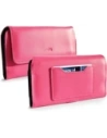 LURESKO ELLA XXL leather protective case for phone - 170x85x12 / for handbag backpack (pink)