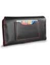 Kup LURESKO ELLA XXL Leder-Schutzhülle für das Telefon - 170x85x12 / für Handtasche Rucksack (schwarz mit rotem Faden) - LUR131 - {ean13} - Sklep Home Screen