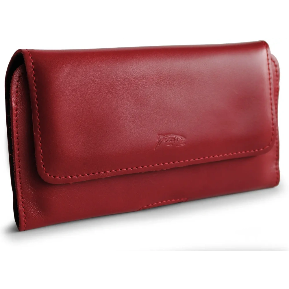 Skórzane etui ochronne LURESKO ELLA XXL na telefon - 170x85x12 / do torebki plecaka (różowy pinky)