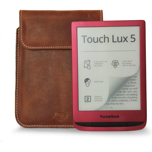 Buy LURESKO CLAYER S leather case for ebook 162x113x9mm (vintage brown) - LUR134 - {ean13} - Home Screen Store Europe
