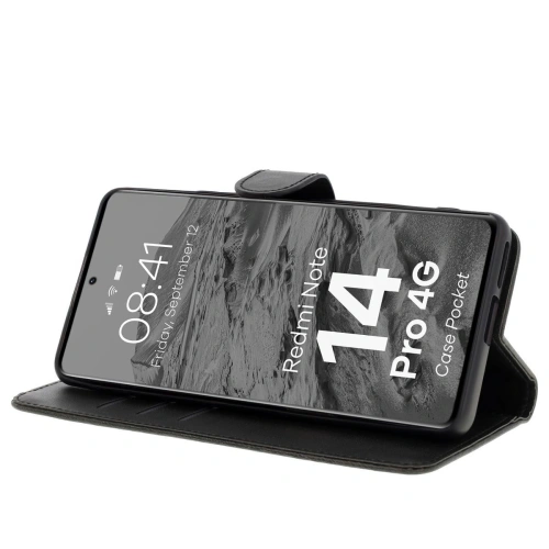 Kup Bizon tok zsebre Xiaomi Redmi Note 14 Pro 4G fekete - BIZ8736 - {ean13} - Sklep Home Screen