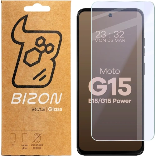 Kup Bizon Glass Mule Motorola Moto G15 / G15 Power / E15 - BIZ8739 - {ean13} - Sklep Home Screen