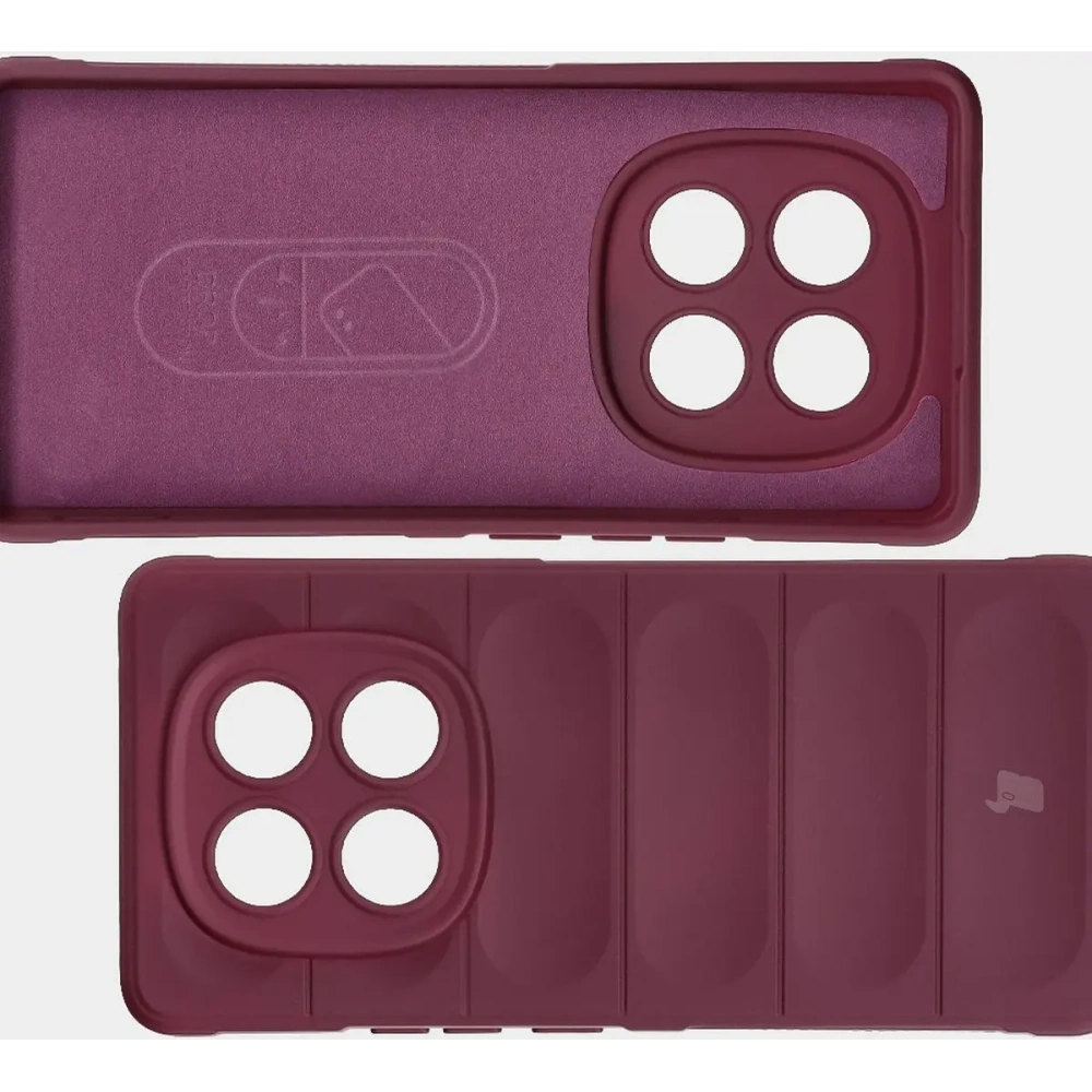 Pancerne etui Bizon Case Tur do Xiaomi Redmi Note 14 Pro 4G ciemnofioletowe