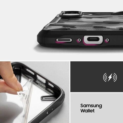 Kup Etui Ringke Fusion-X Samsung Galaxy A36 / A56 5G Camo Black - RGK11779 - {ean13} - Sklep Home Screen