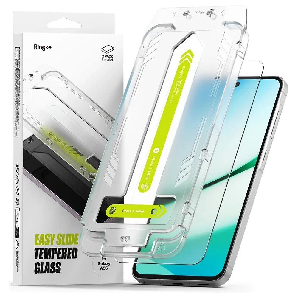 Szkło hartowane Ringke Easy Slide Samsung Galaxy A56 5G Clear [2 PACK]
